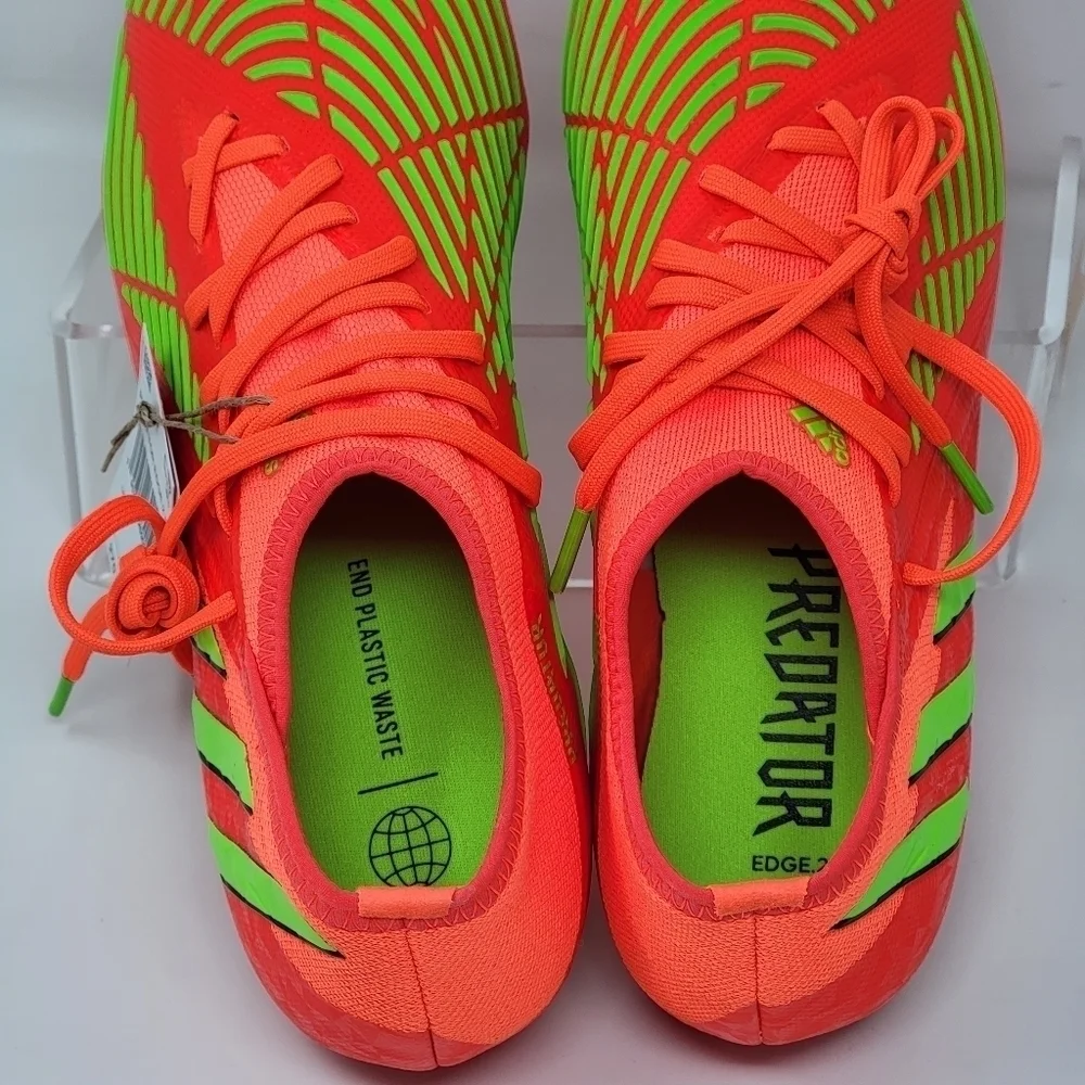 Adidas Predator Edge.2 FG GameData Pack Solar Red Cleats Men Sz Mult GW1009 New